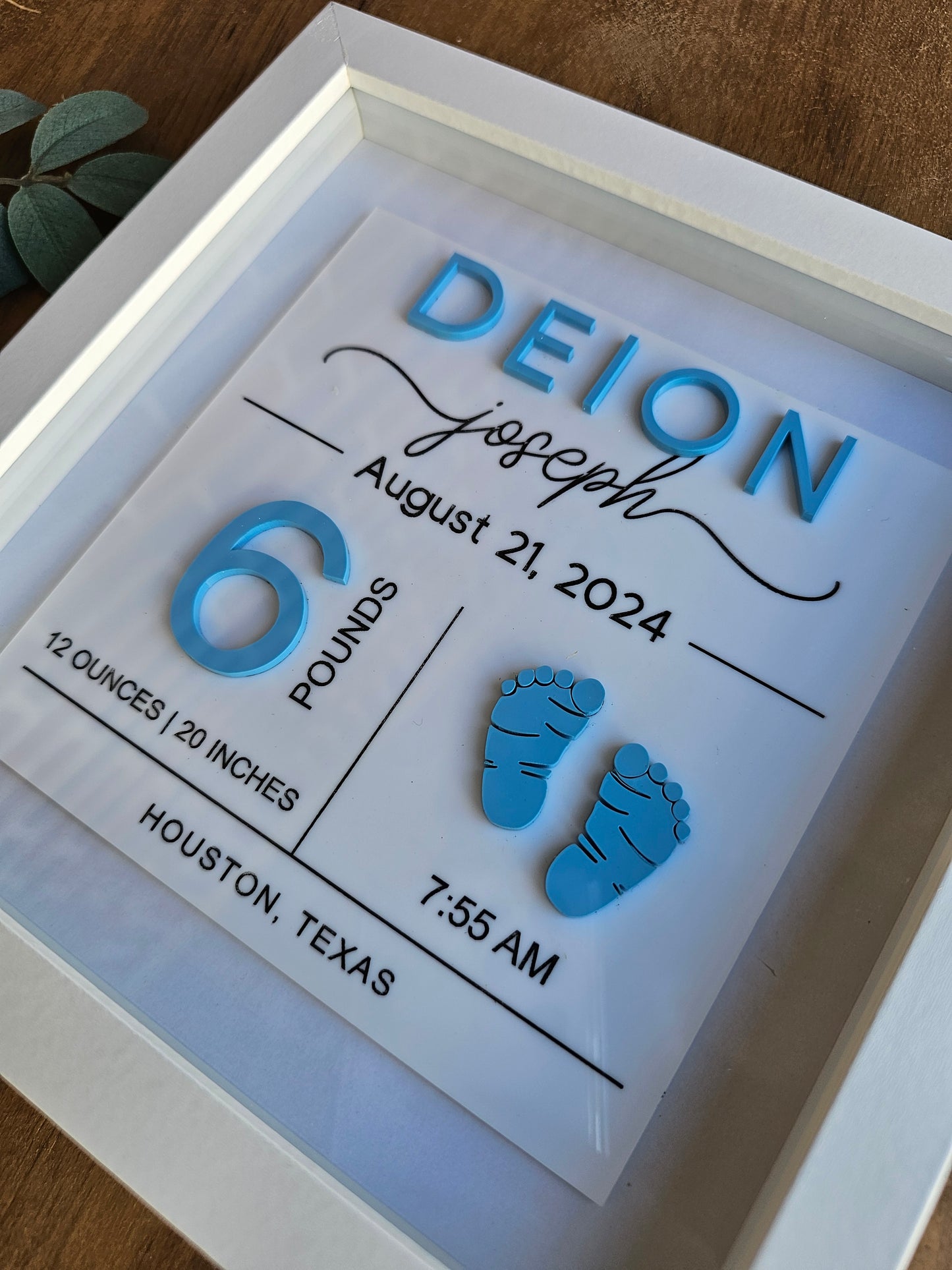 Baby Announcement Shadowbox
