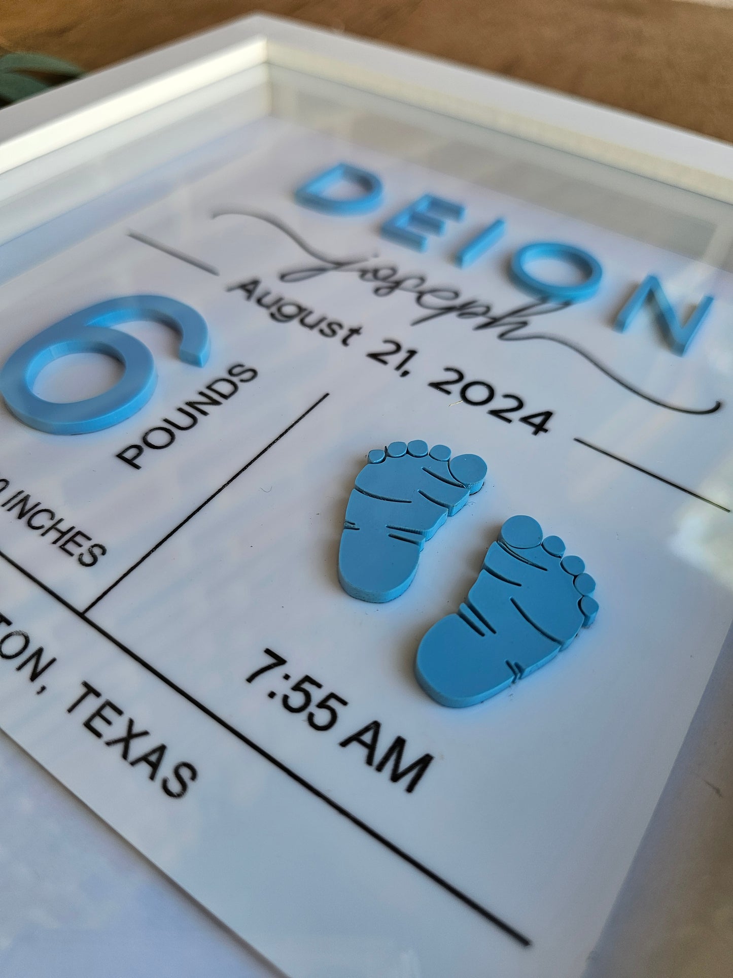 Baby Announcement Shadowbox